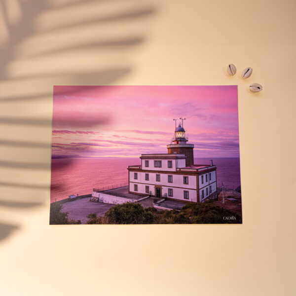 Lámina decorativa “Amanecer en Finisterre” – Un rincón de Galicia en tu hogar